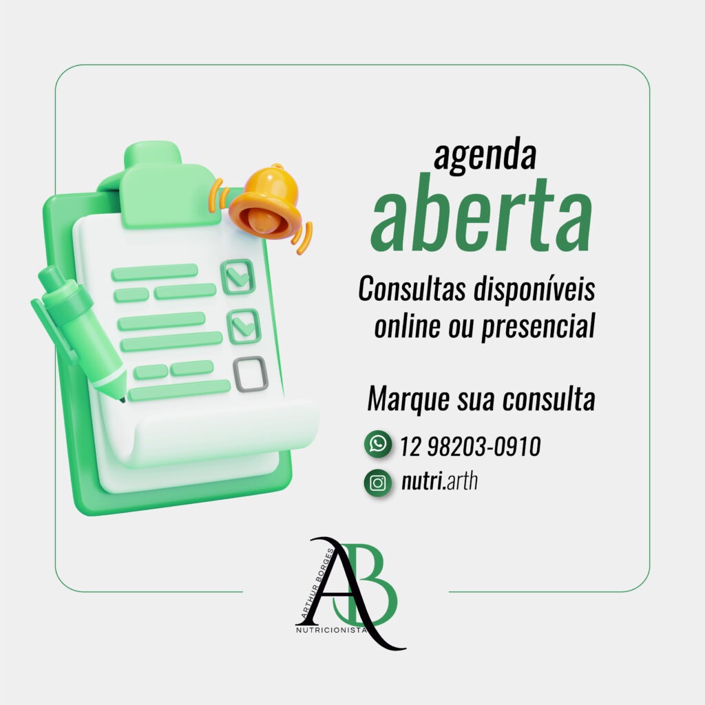 Agenda Aberta Consulta disponíveis online ou presencial